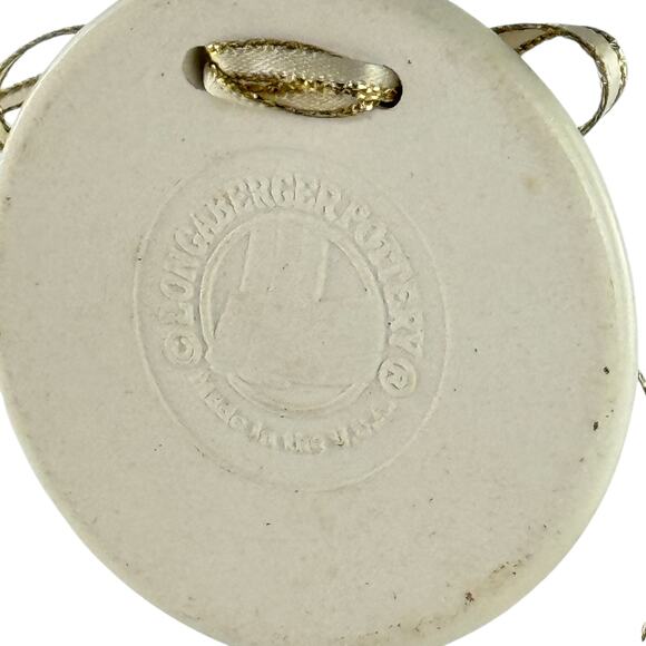 Longaberger Pottery Merry Christmas 1997 Basket Tie On Ornament - Picture 14 of 14